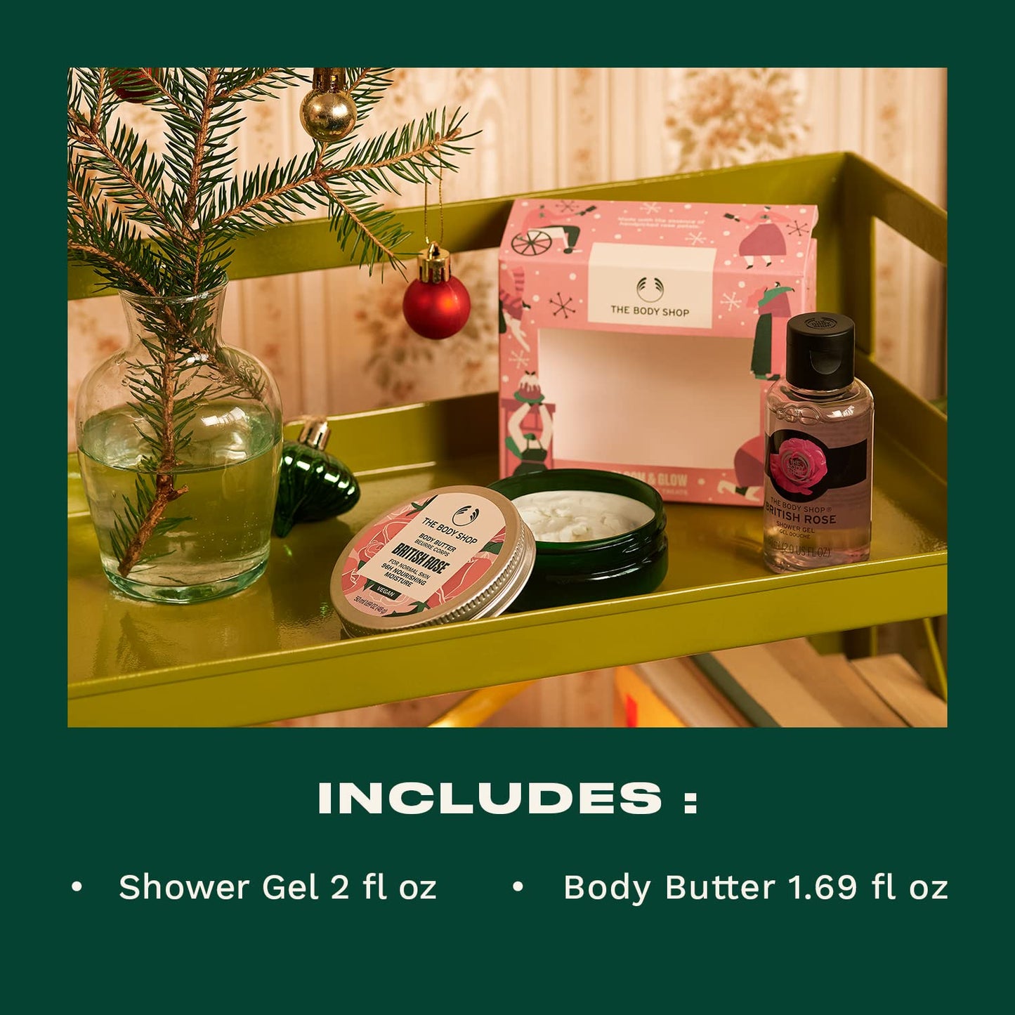 The Body Shop Bloom & Glow British Rose TREATS