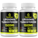 SanteAus Liposomal Turkesterone Capsules 1500mg Supplement,Max Strength Ajuga Turkestanica Extract,Standardized to 20% Turkesterone,Optimal Absorption,Muscle Growth & Recovery,Gluten Free,Fillers Free,2 Pack
