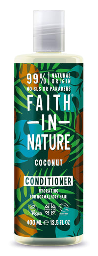 FAITH IN NATURE Coconut Conditioner 400ml (PACK OF 4)