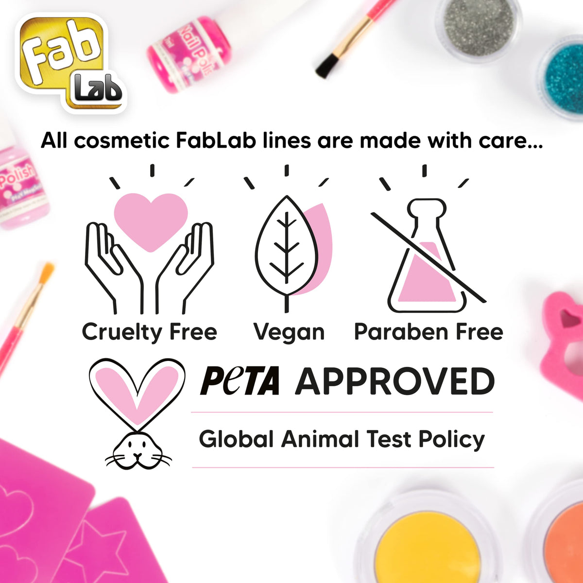 FabLab Hairlights | Create FAB Temporary Hair Highlights! | Includes 6 Vibrant Colours of Hair Chalk for Kids | Girls Gifts for Ages 8+