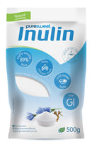 Puresweet® Premium Inulin Prebiotic Fibre Powder 500g - Chicory Root, 100% Pure Inulin, Highly Soluble, Made in The EU, Fructo Oligosaccharide (FOS), Gluten Free, Vegan.