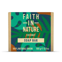FAITH IN NATURE Faith In Nature Natural Coconut Hand Soap Bar, Hydrating, Vegan & Cruelty Free, No SLS or Parabens, 100g