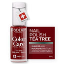 PODERM Nail Care Polish with Tea Tree - Red Allure | Swiss Lab - 8ML | Enriched with Tea Tree, Silicon & Biotin | Purifies, Clarifies & Nourishes Yellow Nails | Created by a Podiatrist