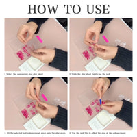 Angwis 24pcs Short Coffin False Nails Glitter Silver Stick on Nails Pink Ombre Press on Nails Removable Glue-on Nails Acrylic Full Cover Fake Nails Women Girls Nail Art Accessories