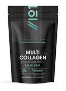 ALPHA01 Multi Collagen Protein Powder 100g - 5 Types of Food Sourced Collagen Peptides - Hydrolysed Grass Fed Bovine, Wild Caught Marine & Free-Range Chicken, Supports Joints, Skin and Nails