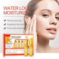 INSKIN Vitamin C Serum for Face Concentrated Ampoules, Vit C Serum Anti Ageing & Anti Wrinkle Serum, Brightening Serum for Dull,Tired Skin, Powerful Antioxidant Protection face serum, 7x2ml Ampoule Serum