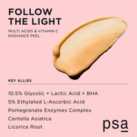 PSA Follow The Light Multi Acids & Vitamin C Radiance Peel 50 ml