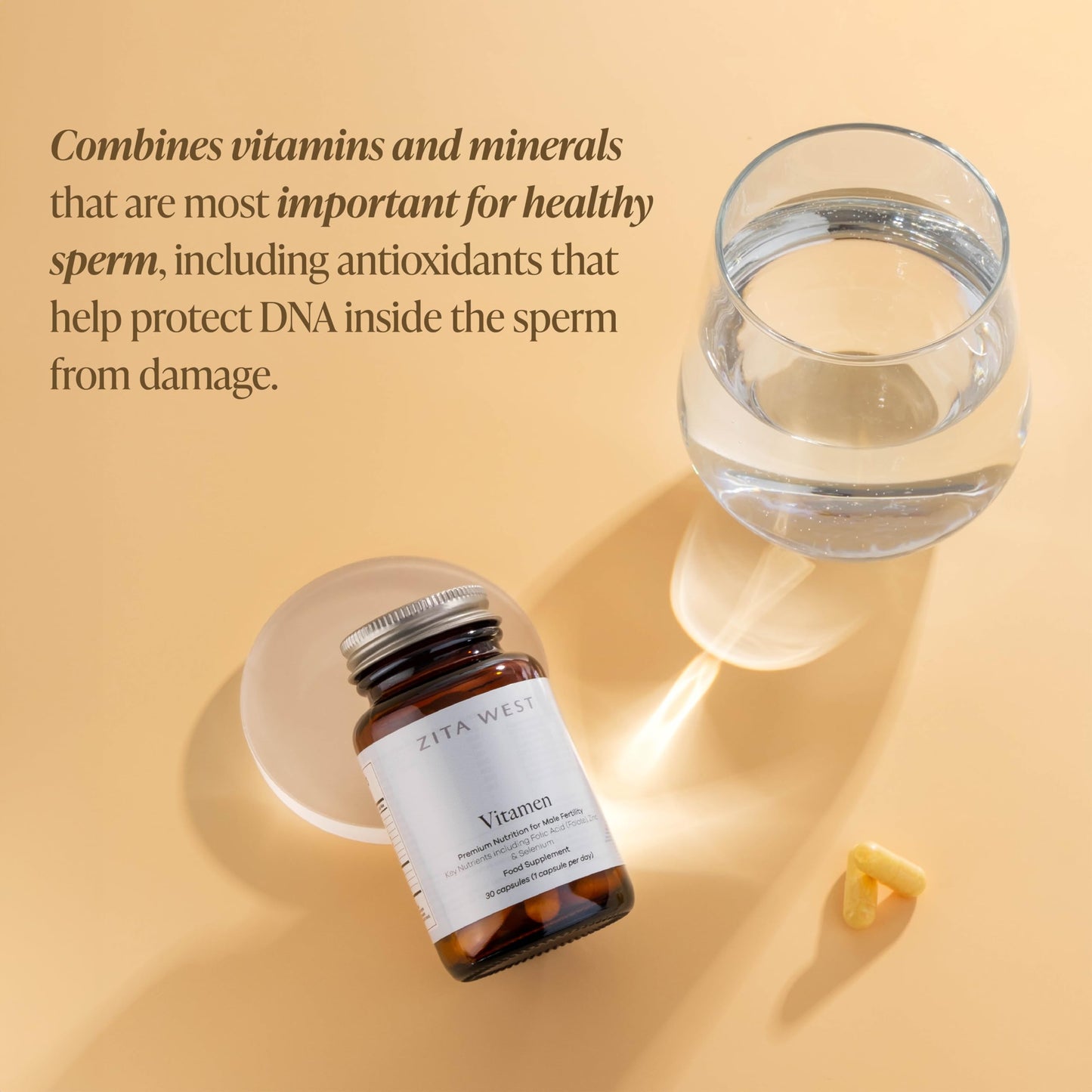 Zita West Vitamen - Ultimate Male Fertility Supplement - 30 Capsules (1 Months Supply)