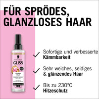 Gliss Kur Gliss Express Repair Conditioner Liquid Silk (200 ml), Conditioner for Exceptionally Soft Hair, Conditioner with Heat Protection up to 230 °C