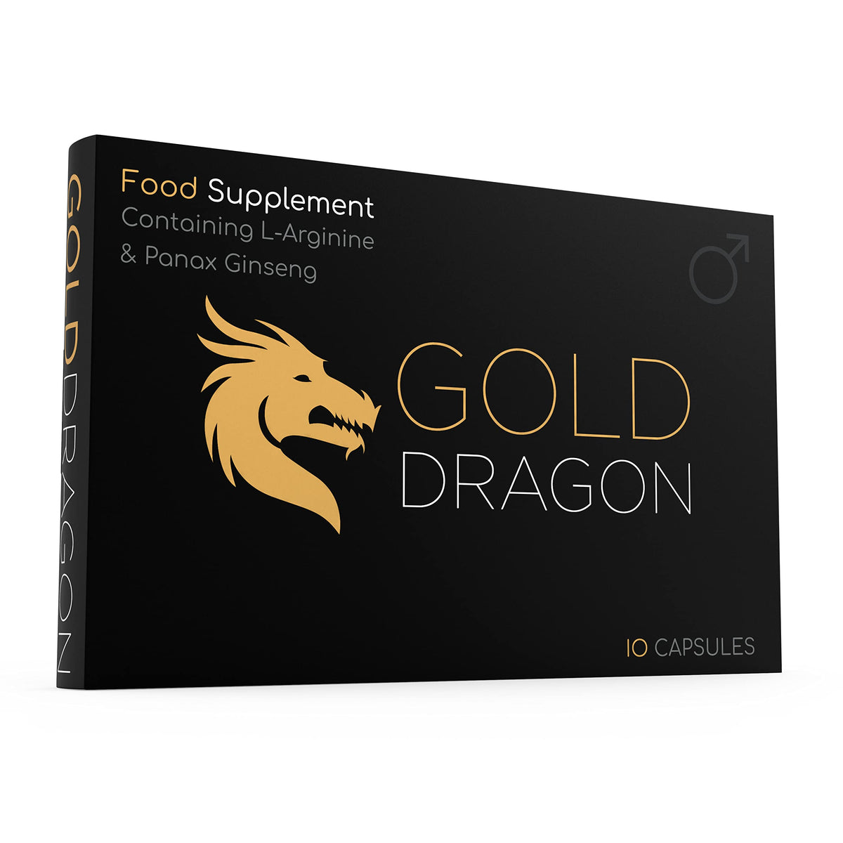 Gold Dragon Strong Ginseng Complex (10 Capsule) - 500MG - Premium Enhanced Energy, Stamina & Endurance, 100% Safe & Natural - Fast Acting Performance