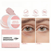 Full Coverage Under Eye Brightener & Under Eye Concealer - Long-Lasting Pink Correcting Cream for Dark Circles & Spots - All-in-One Highlighter, Foundation & Brightening Base