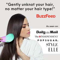 Detangle Hair Brush and Wide Tooth Comb Set Easy to Hold Detangler Hairbrush and Detangling Comb for Women and Kids for Wet or Dry, Fine, Curly, Thick, Afro Hair by Lily England (Ombre)