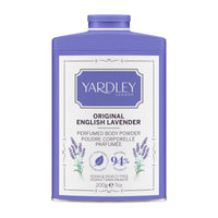 Yardley Original English Lavender Perfumed Body Powder, Original English Lavender Dusting Powder 200g