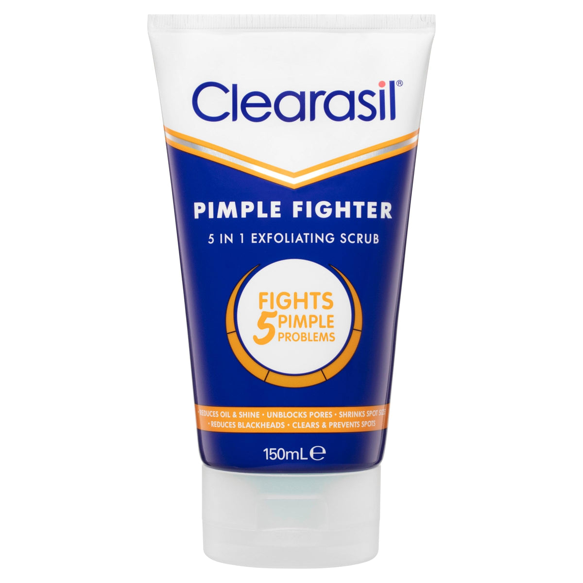 Clearasil 5-in-1 Exfoliating Scrub, 150 ml, (Pack of 1)