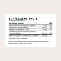 THORNE - Trace Minerals - Dietary Supplement with Zinc, Boron & Selenium - Chelated Forms - Comprehensive Formula - 90 Capsules