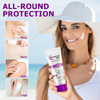 Muiefe 2Pcs Sunscreen SPF 100+, Sun Cream SPF 100 PA+++, Sunscreen Lotion For Body & Face, High Protection Against UVA & UVB, Water & Sweat Resistant, Non-Greasy, Long-Lasting Moisturizing Sun Care