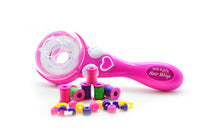 Buzz Toys Thunder Bee Girls 4 Girls Hair Wrap, Hair Styling Tool with Colourful Threads and Beads, Pink, Ages 5+