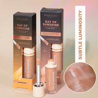 Profusion Cosmetics Ray of Sunshine Liquid Highlighter - Infused with Vitamin A & E for Subtle Luminosity, Long-Lasting Makeup Essentials for Effortless Beauty - Golden Hour