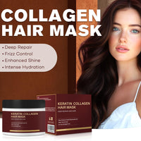 Orknglowy Collagen Hair Mask - Maca Deep Repair Colla-gen Hair Masks For Dry & Damaged Hair | With Hydrolyzed Collagen | Keratin Coll-agen Hair Mask - Deep Repair Hair Care, Smooths and Nourishes