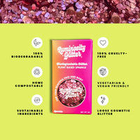 Luminosity Glitter JOIN THE ECO GLITTER REVOLUTION Luminosity Biodegradable Pink Glitter – Chunky & Fine Eco Glitter Mix | Vegan, Plant-Based, Festival Glitter for Face, Body & Hair | Eco Friendly Sparkle Makeup