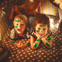 Deen Luminous Racing Car Kids Tattoos, 12 Sheets Glow In The Dark Temporary Tattoos for Boys, Birthday Party Favours