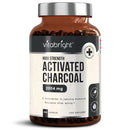 Activated Charcoal Capsules - 250 Capsules - 2004mg per Serving of 6 Capsules - from Natural Coconut Shell - for Indigestion, Bloating, Excessive Flatulence, Gas - Vegan - Made in UK by VitaBright