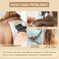 Keratin Hair Mask - Hair Root Restoration - Deep Conditioning Solution for Elastic, Lustrous, Soft Hair - Keratin Straightening Kit - 120ml