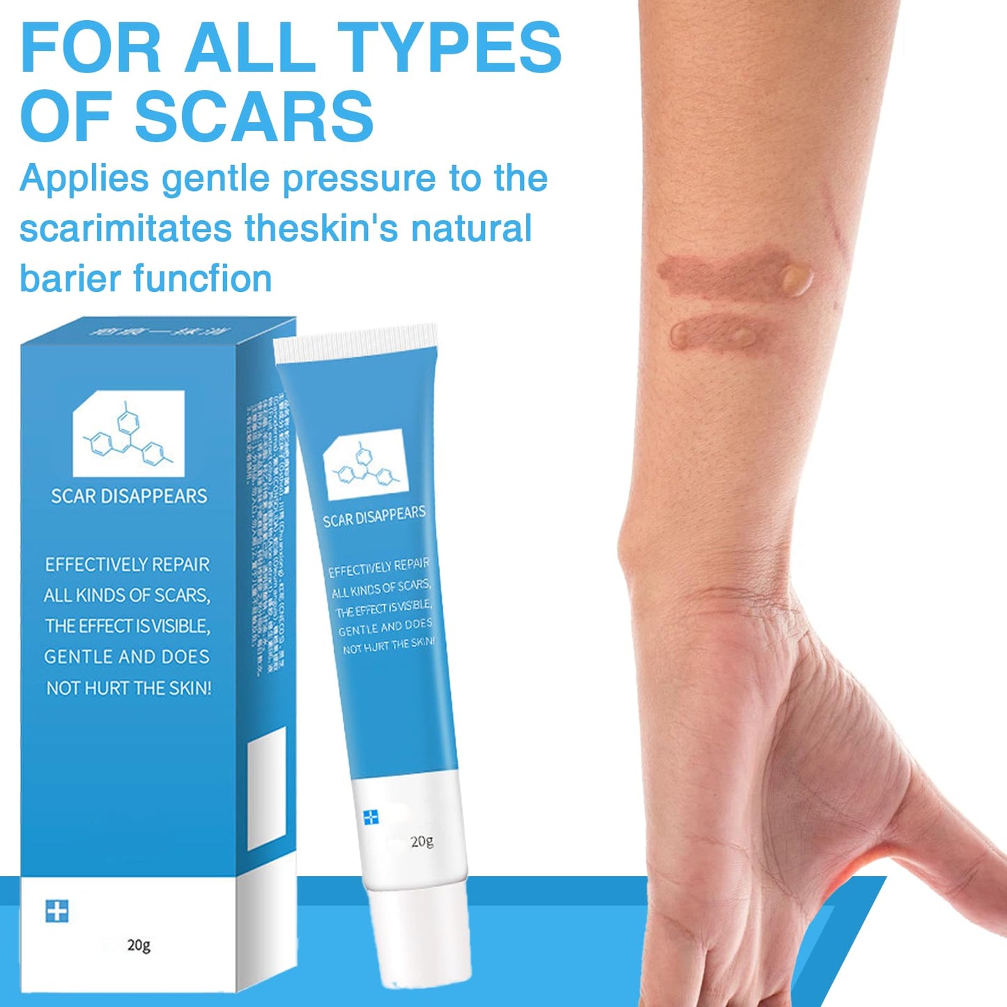 COWANIEE 2 Pcs Scar Removal Cream,20g