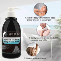 Volcanic Ash Mud Body & Face Wash, 250ml, Antioxidant and Anti-inflammatory Properties