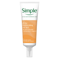Simple Protect 'n' Glow Brightening Eye Gel Reduces Dark Circles and Relieves Screen-Stressed, Tired Eyes for Sensitive Skin 25 ml
