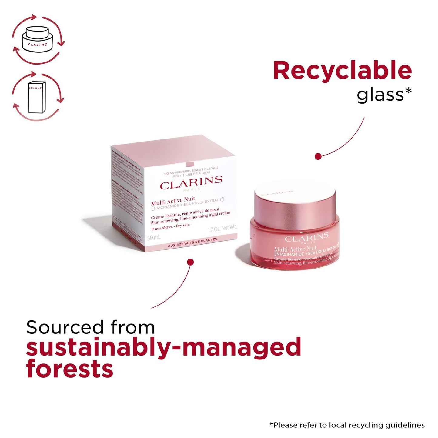 Clarins Multi-Active Night Cream Dry Skin 50ml