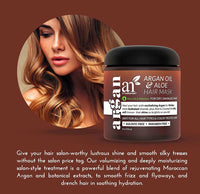 Artnaturals ArtNaturals Argan Hair Mask – (8 Fl Oz / 236ml) – Deep Conditioner Treatment - Organic Jojoba Oil, Aloe Vera, Keratin - Repair Dry, Damaged, Color Treated, Natural Hair Growth - Sulfate Free