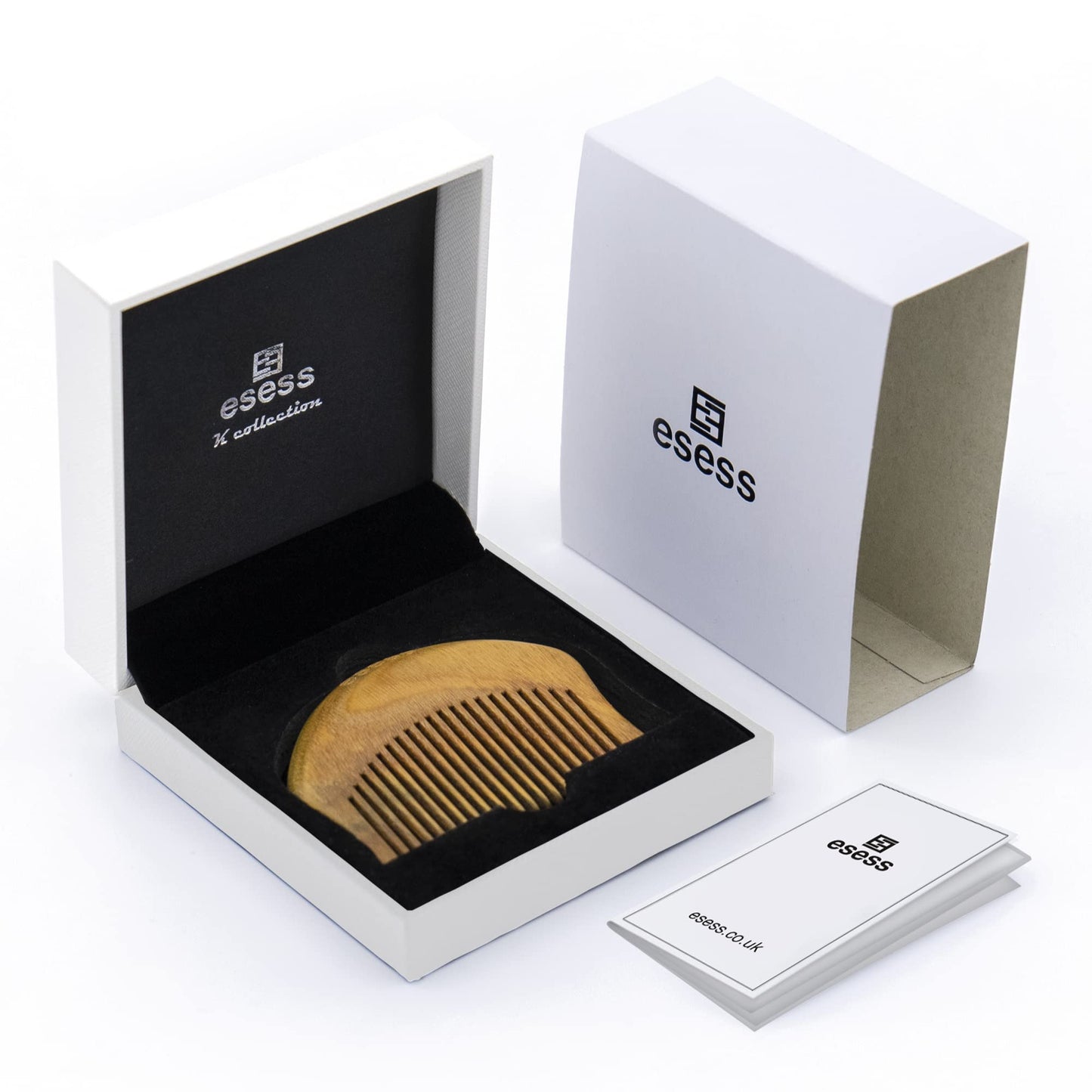 esess Sandalwood Kanga Classic (Sikh Wooden Hair & Beard Comb/Sikh Kanga/Kakaar/Sikh Gifts)