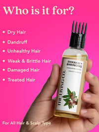 THE LIVING CO. THE LIVING CO Shikakai + Bhringraj Stimulating Hair Oil For Hair Growth - 100ml
