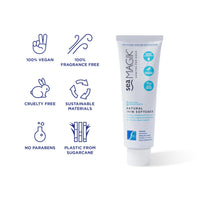 Sea Magik - Face and Body Moisturiser for Dry Skin, Itch Relief Cream for Eczema and Psoriasis, Natural Mineral-Rich Lotion with Hydrating Dead Sea Salt, Vegan, Cruelty Free (75ml)