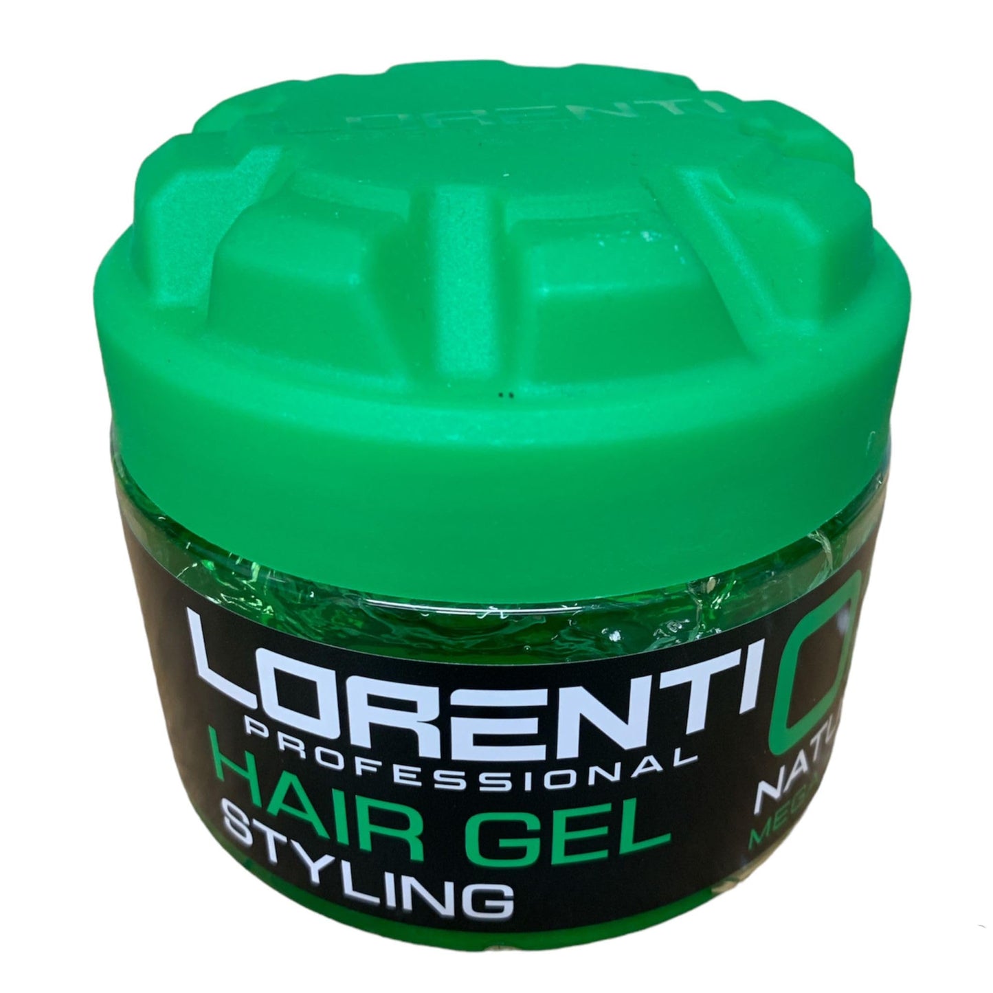 Lorenti Hair Styling Gel | Strong Hold, Edge Control Gum Effect Natural Shine 300ml (Green Natural Shine)