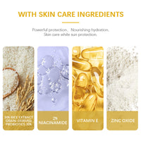 Korean Mineral Sunscreen SPF 50 PA+ – 30% Rice Extract, Broad Spectrum Sun Cream, Lightweight & Non-Greasy Face Moisturiser, Natural & Gentle Formula