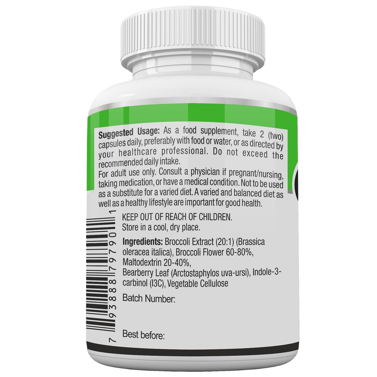 Addrena Estro-Halt- Advanced Estrogen Balance Support for Men & Women | Natural Indole-3-Carbinol & Broccoli Extract for Healthy Estrogen Metabolism | Anti-Bloating Support