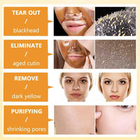 Honey Peel-Off Mask for Blackhead Removal & Pore Minimizing - Deep Clean Tearing Mask with Natural Propolis, Oil Control & Dead Skin Exfoliator, Reduces Wrinkles for Face Care
