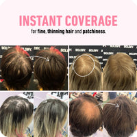 Boldify BOLDIFY Hair Fibres for Thinning Hair (GREY) - 56g Bottle - Undetectable & Natural Hair Filler Instantly Conceals Hair Loss - Hair Powder Thickener, Topper for Fine Hair for Women & Men