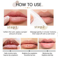 Lip Scrub Exfoliator Lip Lightening Scrub Lip Lightening For Dark Lips,Moisturizing Lip Scrub Lip Care to Remove Dead Skin,Lip Brightening for Dark Lips Lip Exfoliator Scrub for Chapped & Cracked Lip