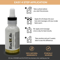 Back2Life Hair Back2Life 100% Natural Hair Stimulation & Beard Growth Oil-Get Rid of Patchy Beards & Hair-Beard serum to Moisturise, Hydrate & Condition-Repair & Rebalance Your Scalp & Regrow your Head & Beard Hair