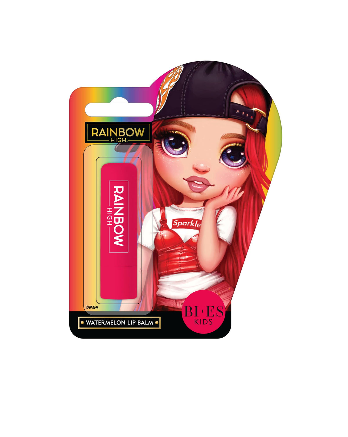 Uroda Rainbow High Kids Lip Balm - Nourishing and Moisturizing Lip Balm with Delicious Watermelon Flavour for Soft, Smooth Lips - Fun and Tasty Treat for Kids
