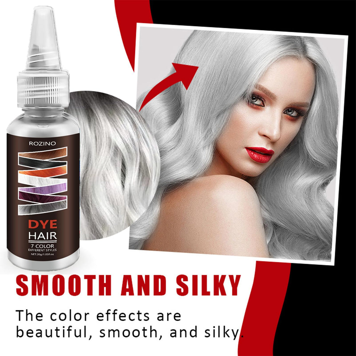 HERBENJOY Temporary Purple Hair Dye Gloss Treatment for Bright or Pastel Hair, Vibrant Colour (One Size)