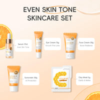 LAIKOU Vitamin C Skincare Gift Set, 9 Pcs Face Care Sets & Kits, Serum, Eye Cream, Face Cream, Sunscreen, Clay Mask & Gift Bag, Radiance Pamper Gifts for Women Teenage Girls, Mothers Day Birthday Gift