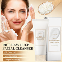 Cureluxe Rice Facial Cleanser,Clean and Clear Face Cleanser,Deep Cleansing & Pore Purifying Face Wash,Face Wash Women & Men,Face Care Korean Cleanser,Korean Skincare Hydrating Cleanser,Korean Face Wash
