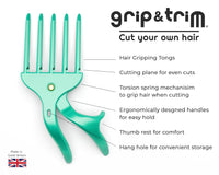 Cut Your Own and Other's Hair at Home the Easy Way | DIY Haircut Tool for Everyone | Use with Your Hair Clippers for Clean, Even Trims Every Time with Grip and Trim.