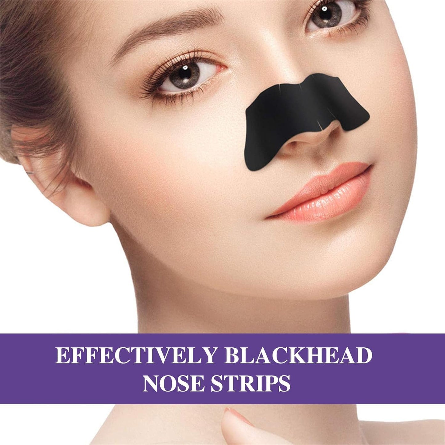 QEEROYO Nose Strips, Nose Strips Blackhead, 50 pcs Pore Strips, Blackhead Pore Strips, Pore Strips for Blackheads, Deep Cleansing Nose Strips, Deep Cleansing Nose Pore Strips for Madam Blackheads Removal