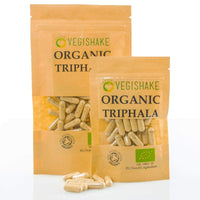 vegishake Organic Triphala HPMC Capsule 800mg Detoxify Body Bowel Health Aid Digestion Antioxidants Vegan Halal Kosher (60 Capsules)