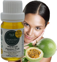 Nativilis Natural Essential Oils Nativilis Virgin Maracuja Passion Fruit Oil - (Passiflora Edulis) - Amazonian Rainforest Collection High Concentration Omega 6 - Sebum Regulating Properties Soothing on Skin Scalp - Copaiba Benefits